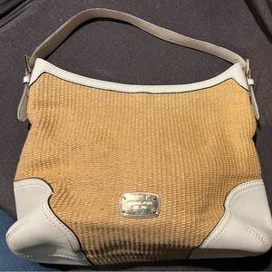 Michael Kors Wicker Straw Hobo Bag